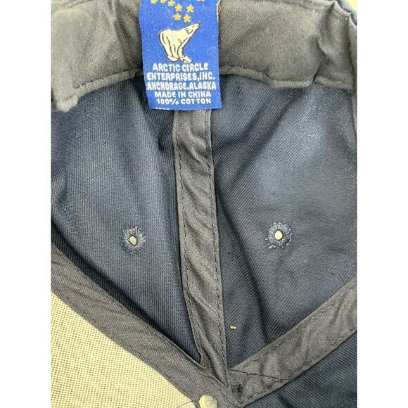 VTG KETCHIKAN ALASKA Navy Multicolor Yellow Stars Cap Hat Snapback Arctic Circle - Picture 5 of 6